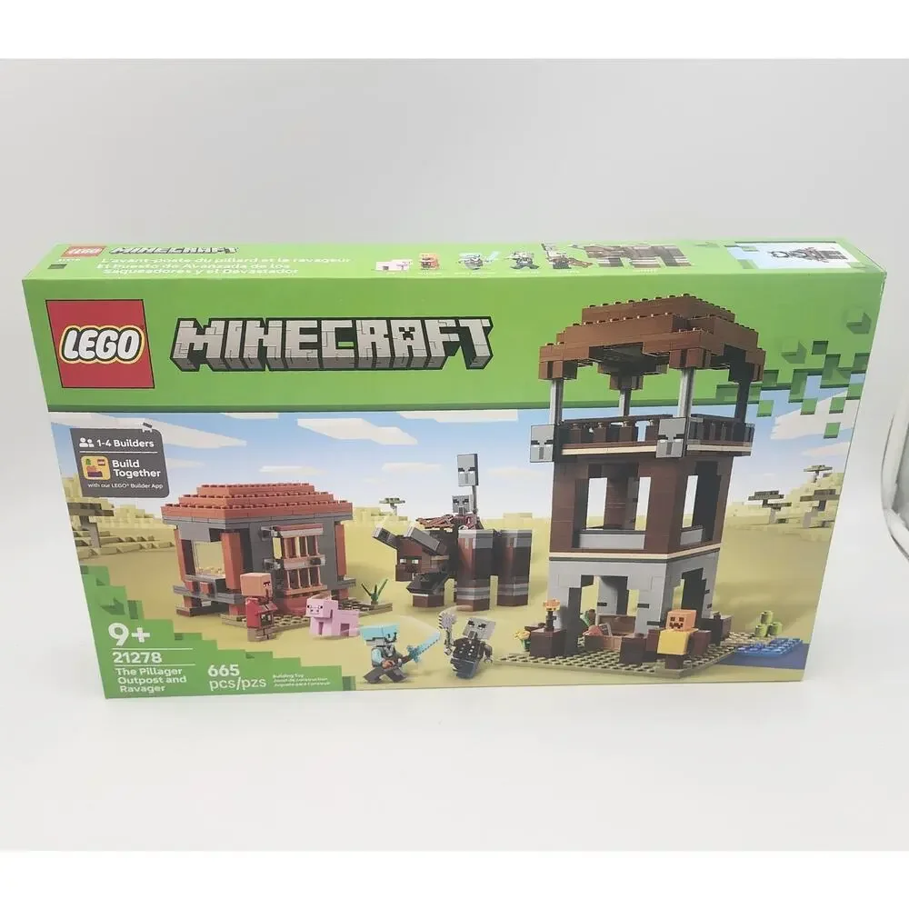 LEGO Minecraft 21278 The Pillager Outpost and Ravager 665 pcs Set New Sealed
